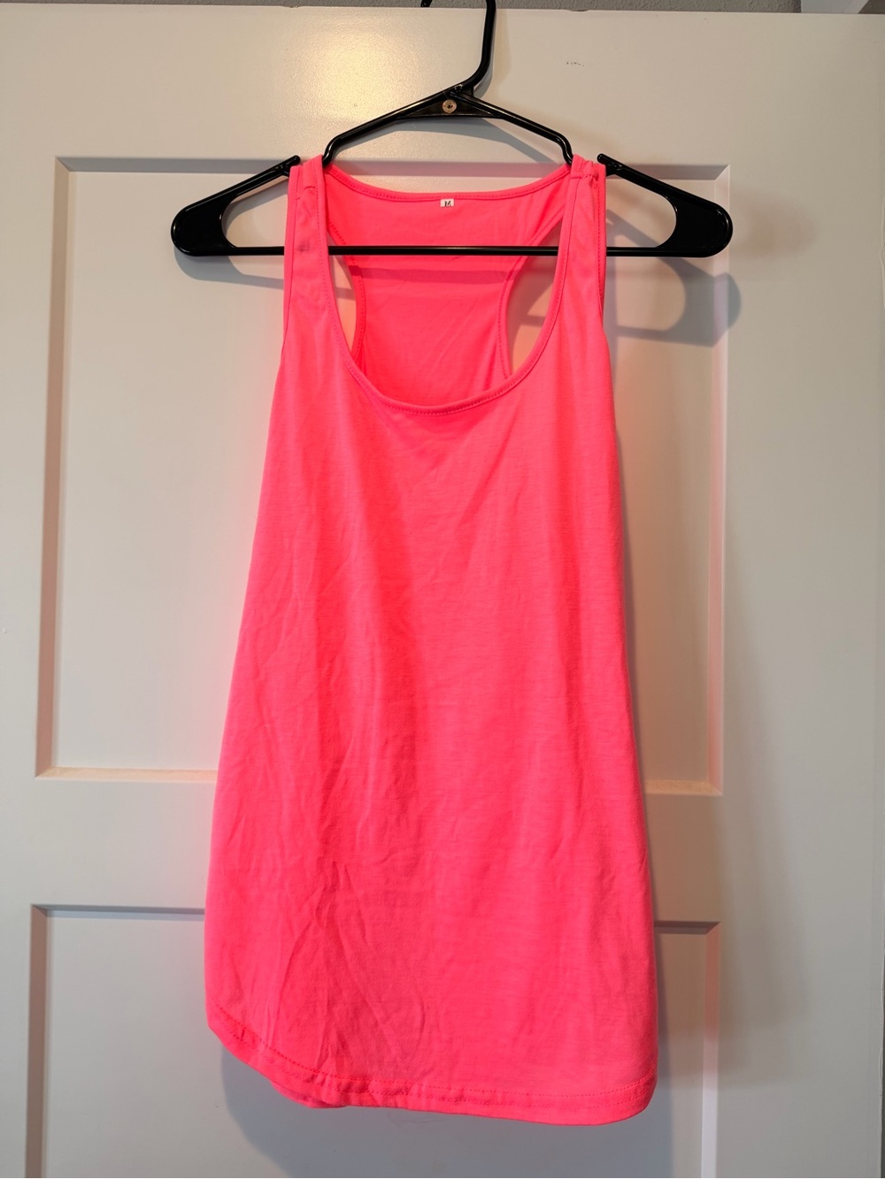 Women’s Neon Pink Racerback Workout Tank – Size M